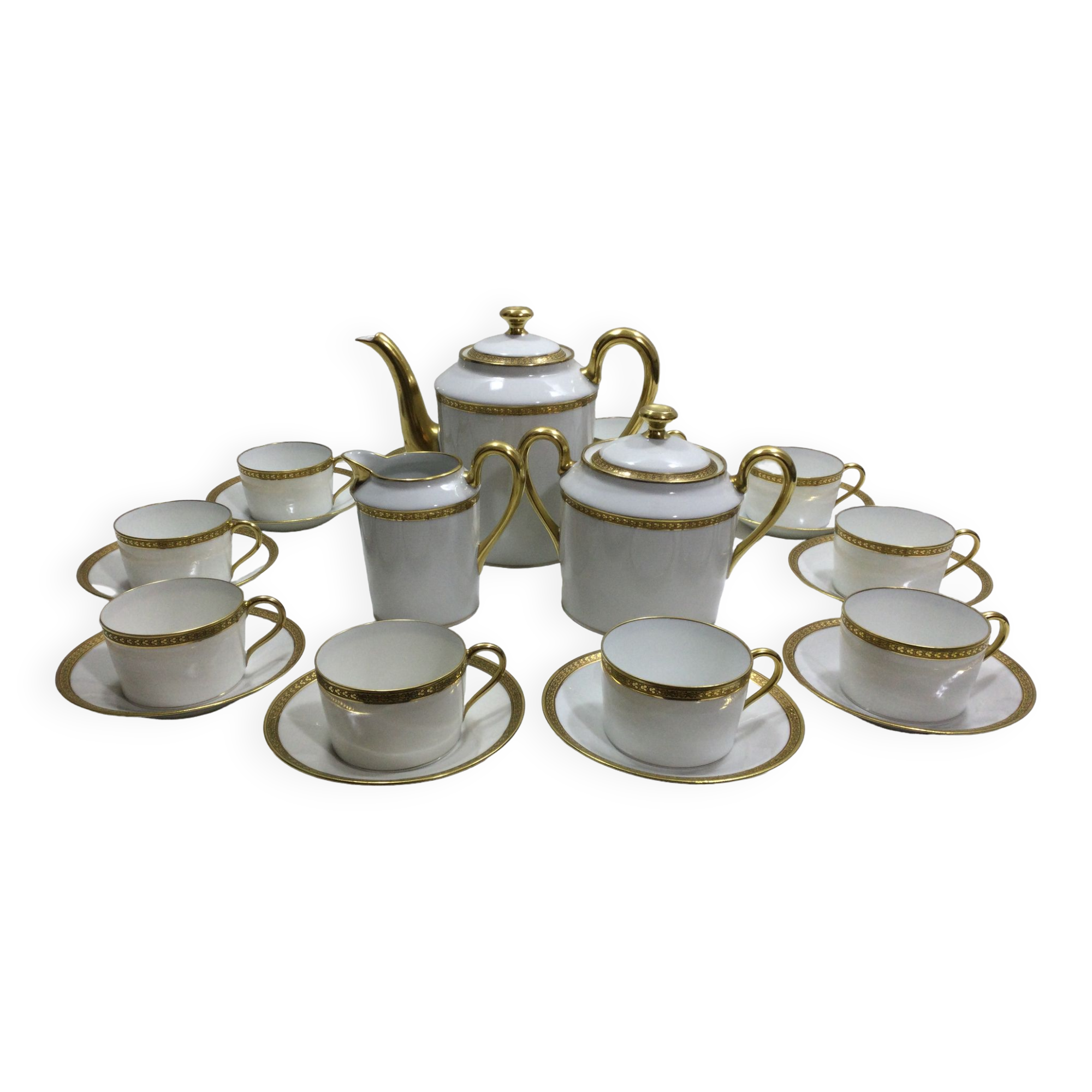 Limoges - Porcelain tea set