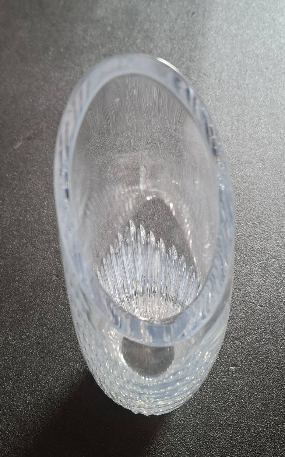 Designer crystal vase