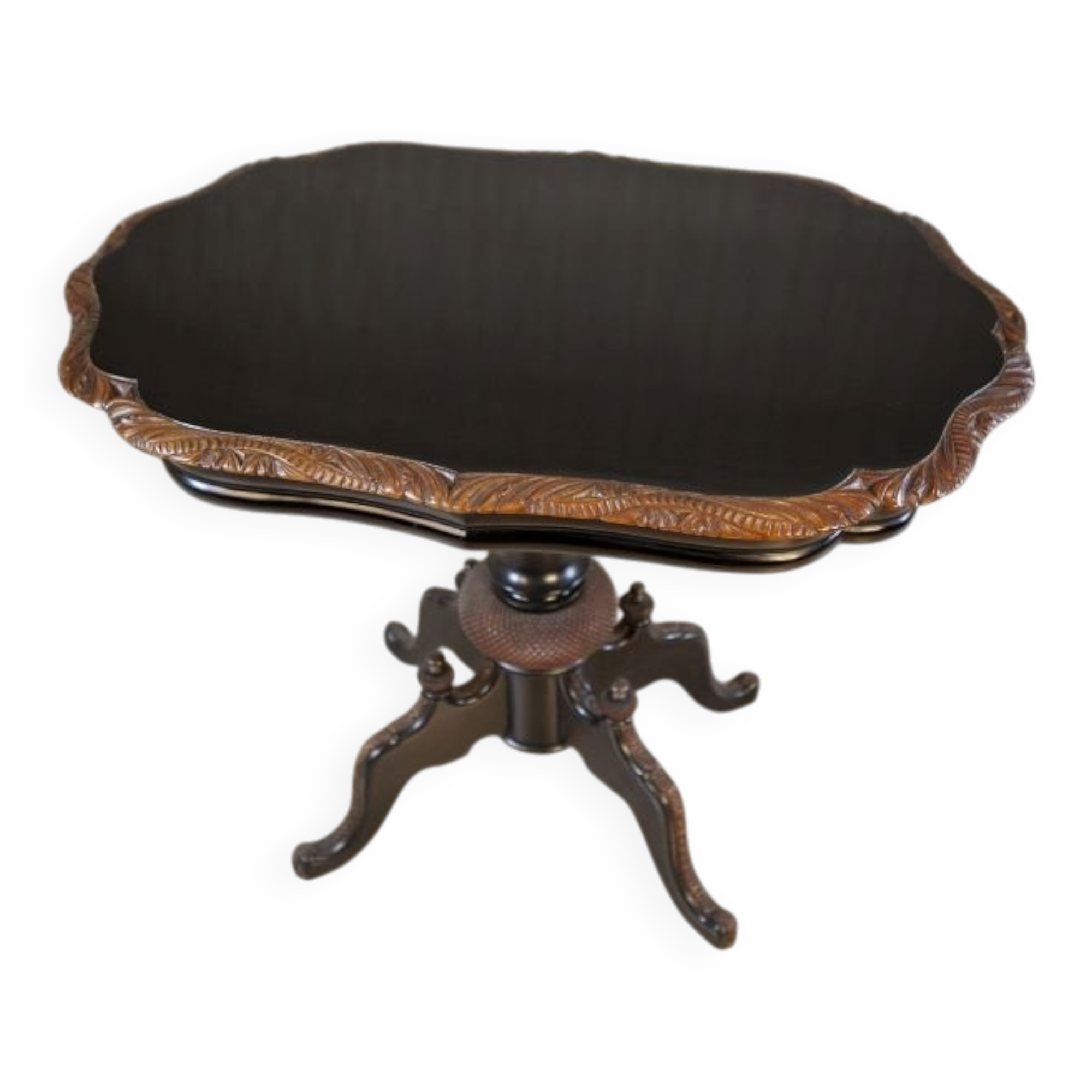 Antique Coffee Table with Oval Top