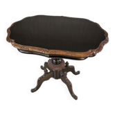 Table basse antique avec plateau ovale