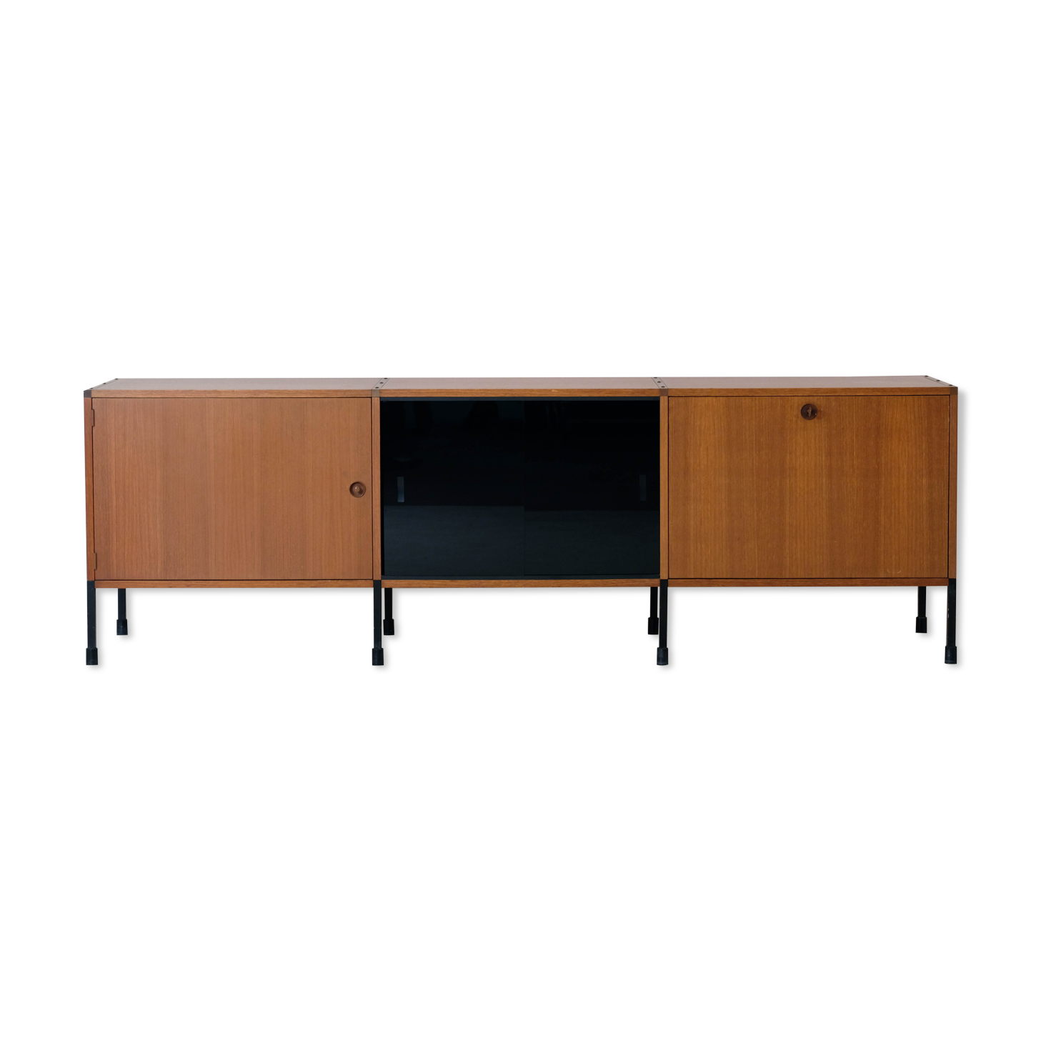 Teak enfilade Minvielle ARP Guariche, Motte, Mortier 1960