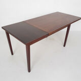 Rosewood dining table with one extension leave, 1960's