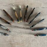 Set of 12 vintage handmade wooden cutlery rests