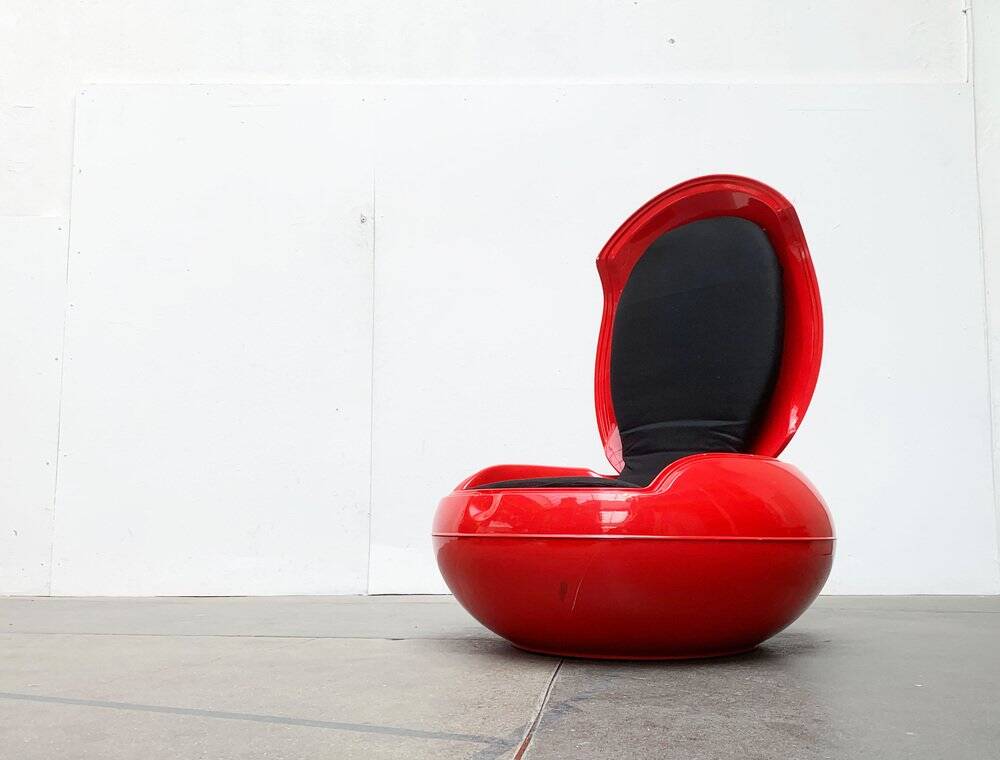 Space Age garden egg chair mid-century Senftenberg Egg by Peter Ghyczy, 1960s