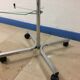 Vintage display shelf in glass and stainless steel