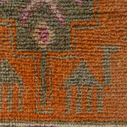 Tapis runner bohème aux motifs naïfs, palette douce et vibrante, 86x309Cm