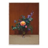 Tableau blomst 08 marron