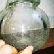 Vase in thick bubbled glass by SCHNEIDER, model by Robert-Henri Schneider.