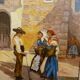 Spanish Village signed Diaz de la poue