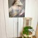 Metal floor lamp