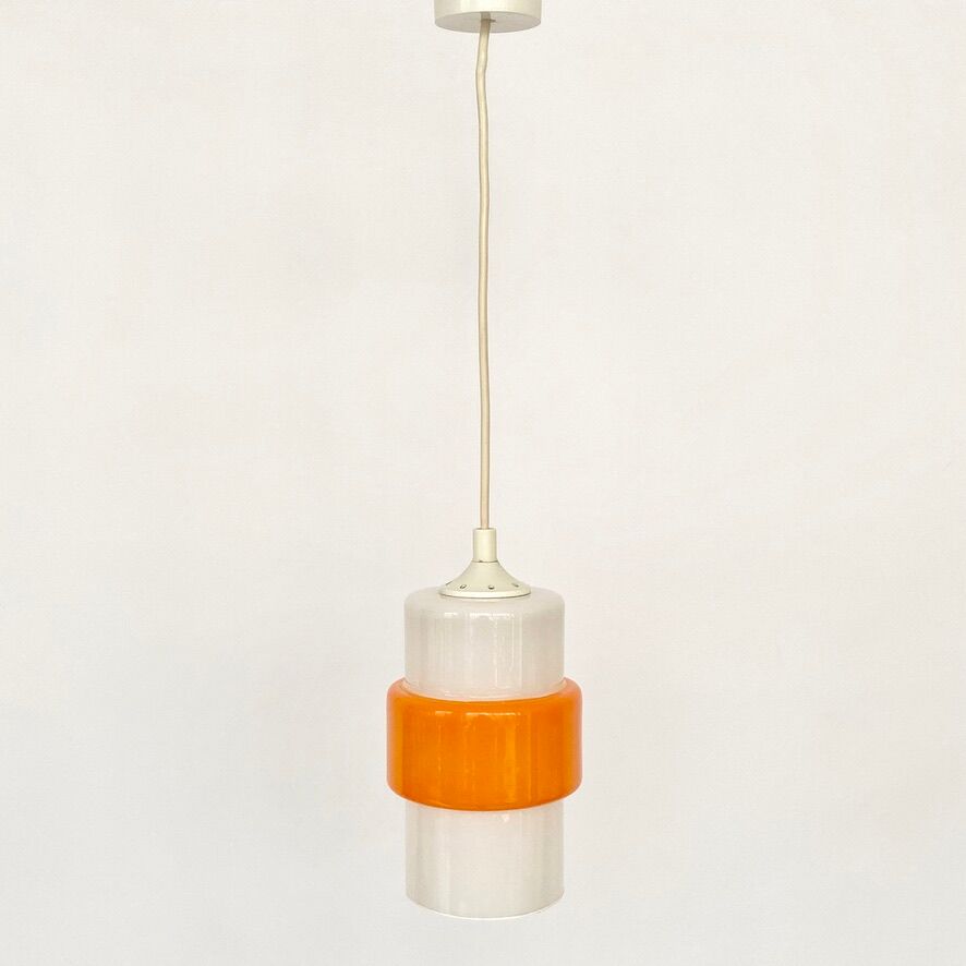 Vintage opaline pendant lamp 70