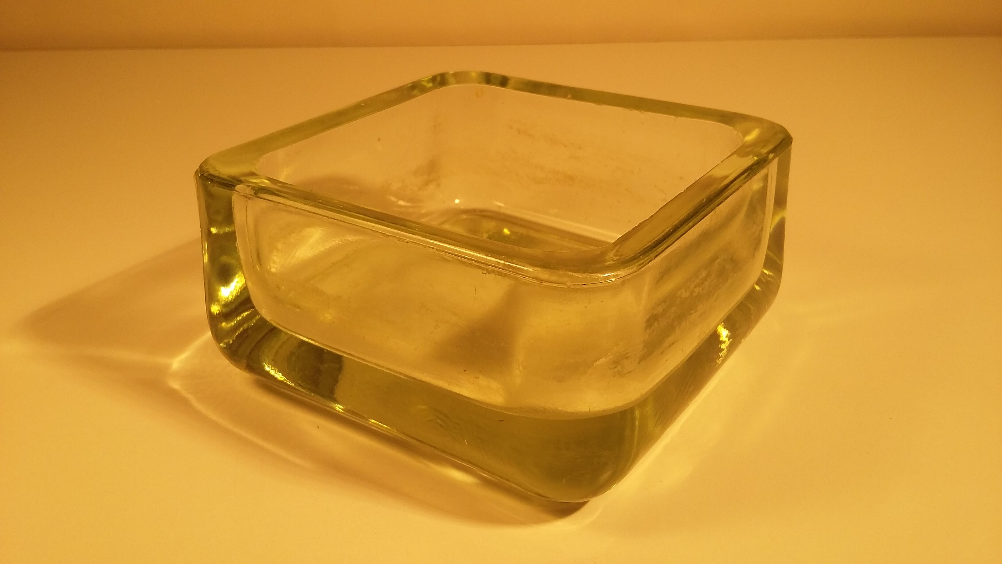 Lumax glass ashtray