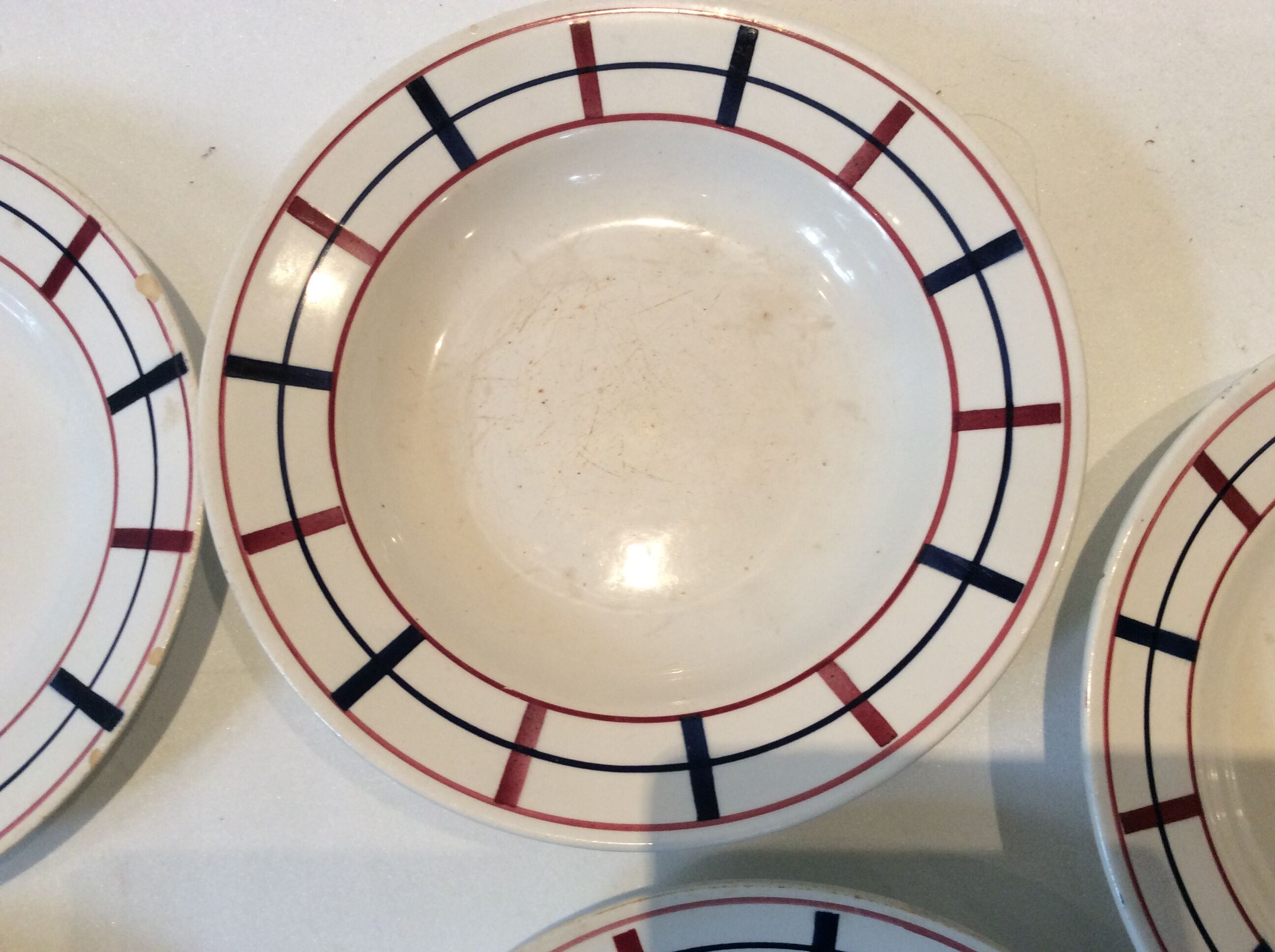 Vintage Basque style plates