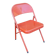 Red metal folding chair, 80s/90s