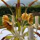 White metal chandelier Italy 60s/70s