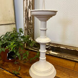 Pique cierge ancien en laiton patine shabby chic