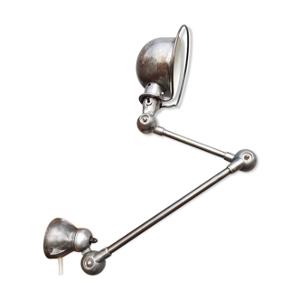 Jieldé workshop wall light 2 brushed arms