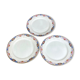 3 assiettes Digoin - Art déco