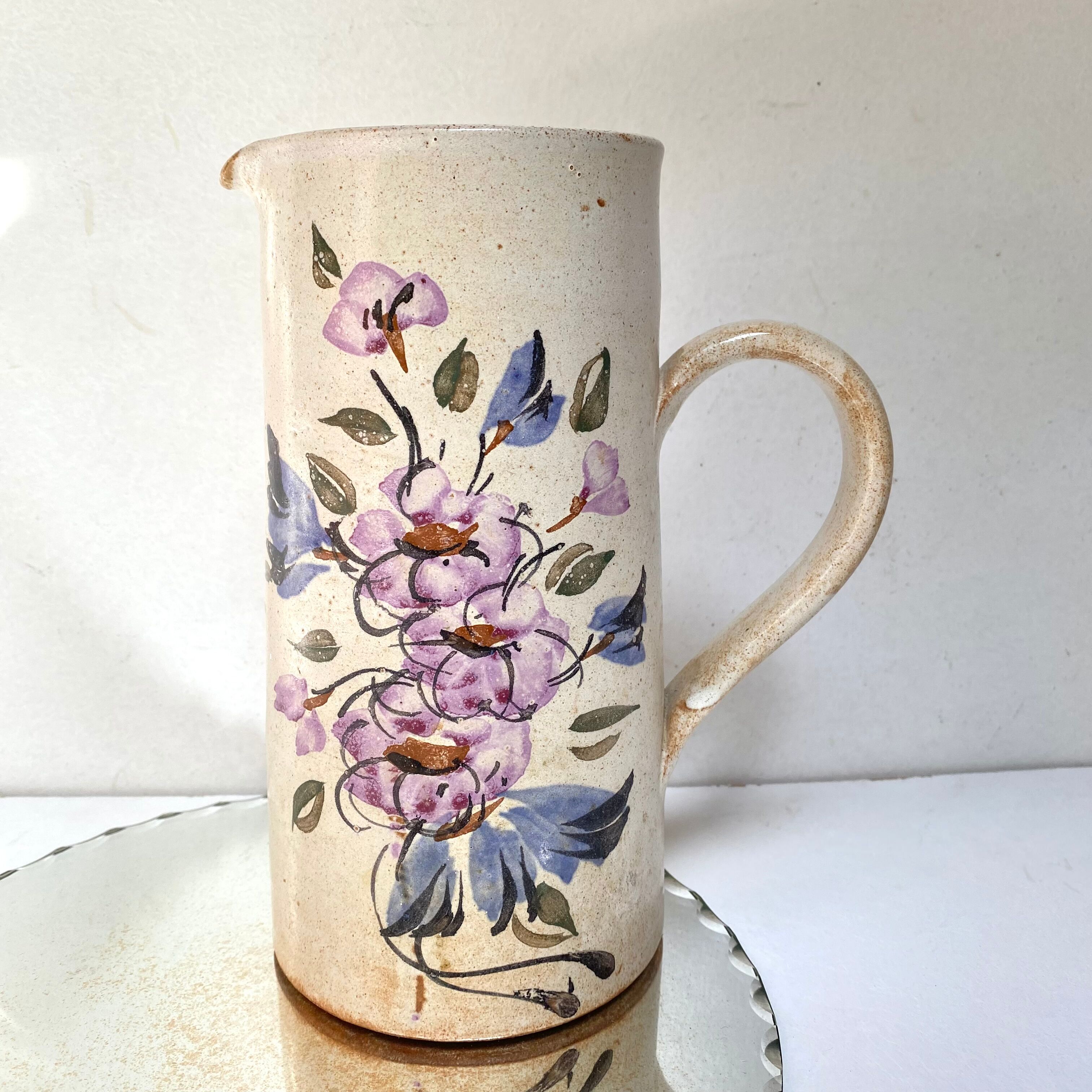 Vintage stoneware pitcher