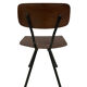 Vintage industrial children's chair, school chair, Dutch design