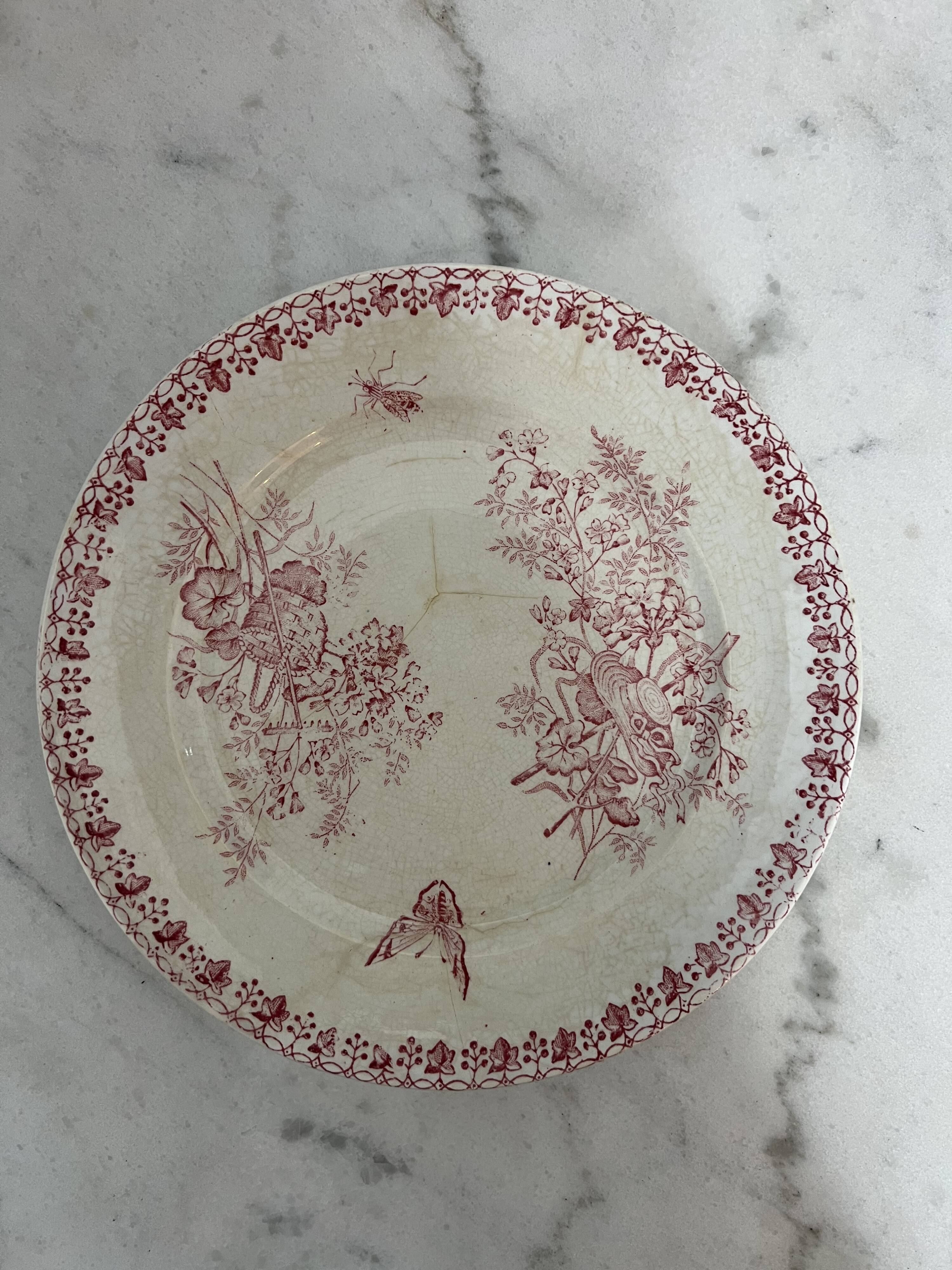 Lot 4 flat plates Terre de Fer (state of use)