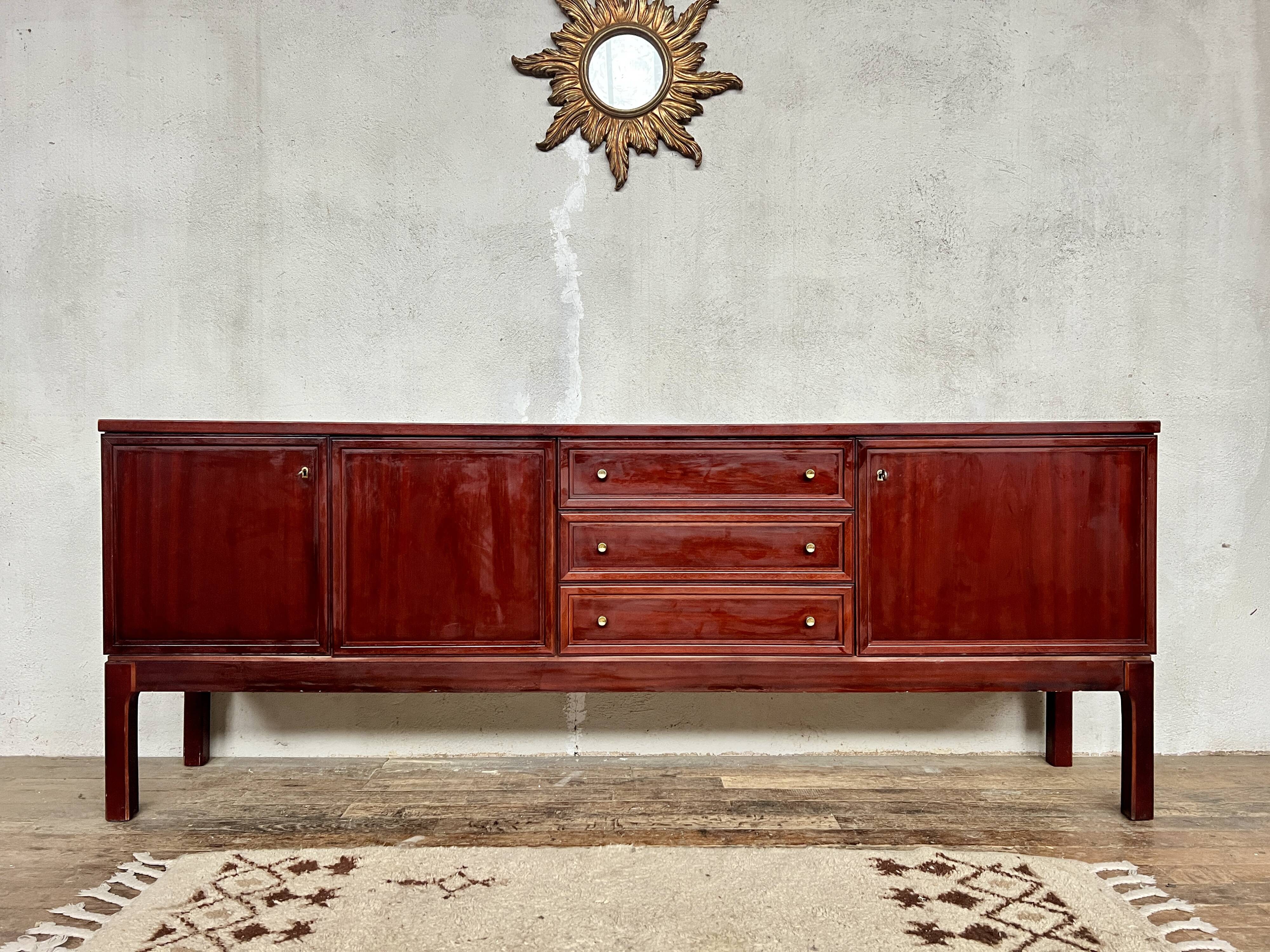 Sideboard very buffet TV / hifi vintage - 50/60 - Palette