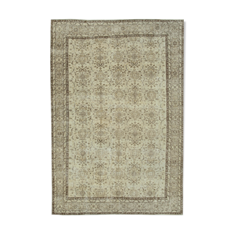 Tapis beige oriental unique fait à la main 209 cm x 306 cm - 36560