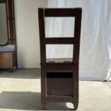 Antique oak storage chair