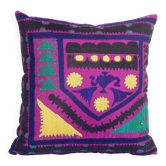 Vintage embroidered cushion cover 41x41 cm