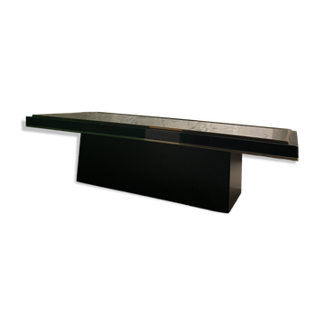 Table basse Belgo chrome par Roger Vanhevel années 70
