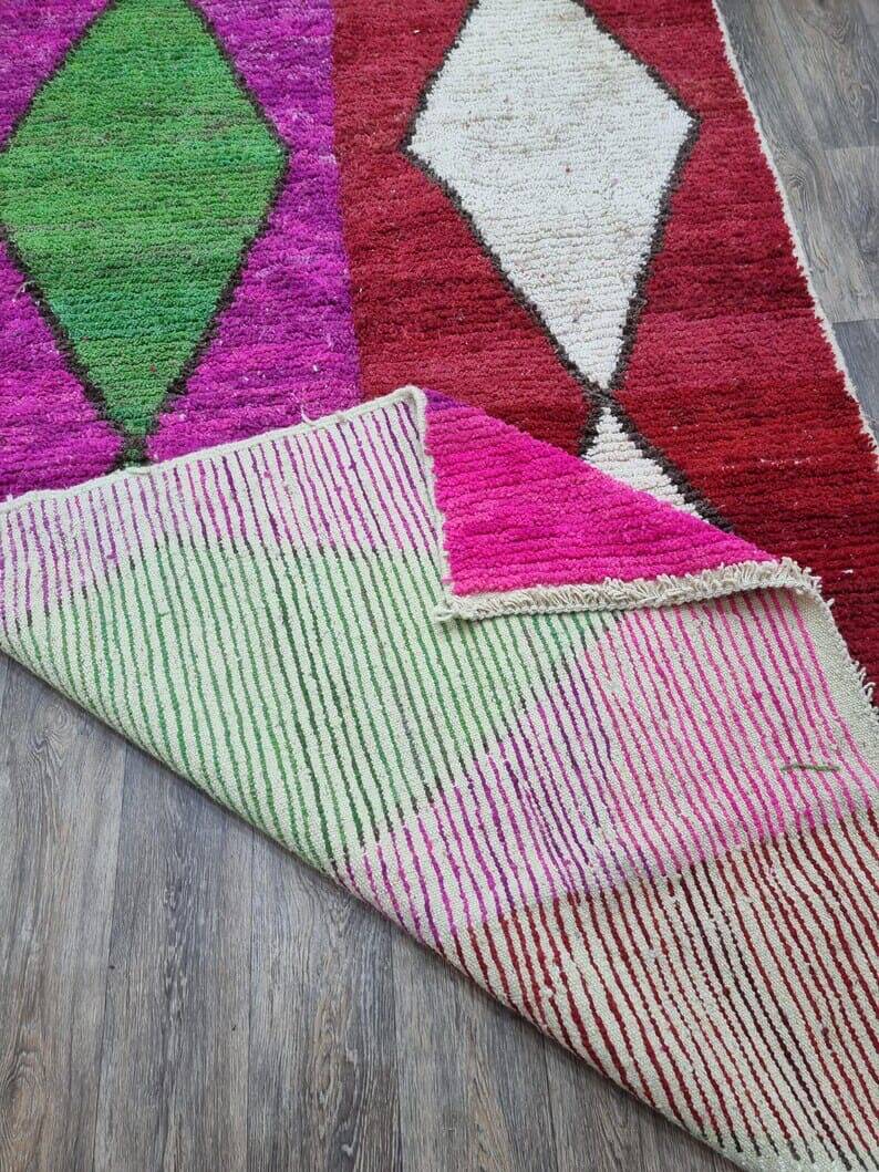 Handmade pure wool rug size 150 x 250 cm