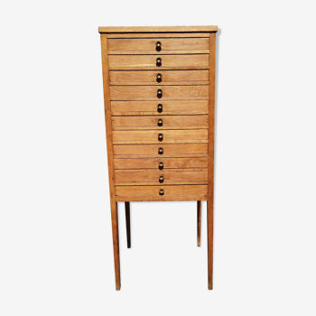 Ancien meuble de métier d'imprimeur années 50