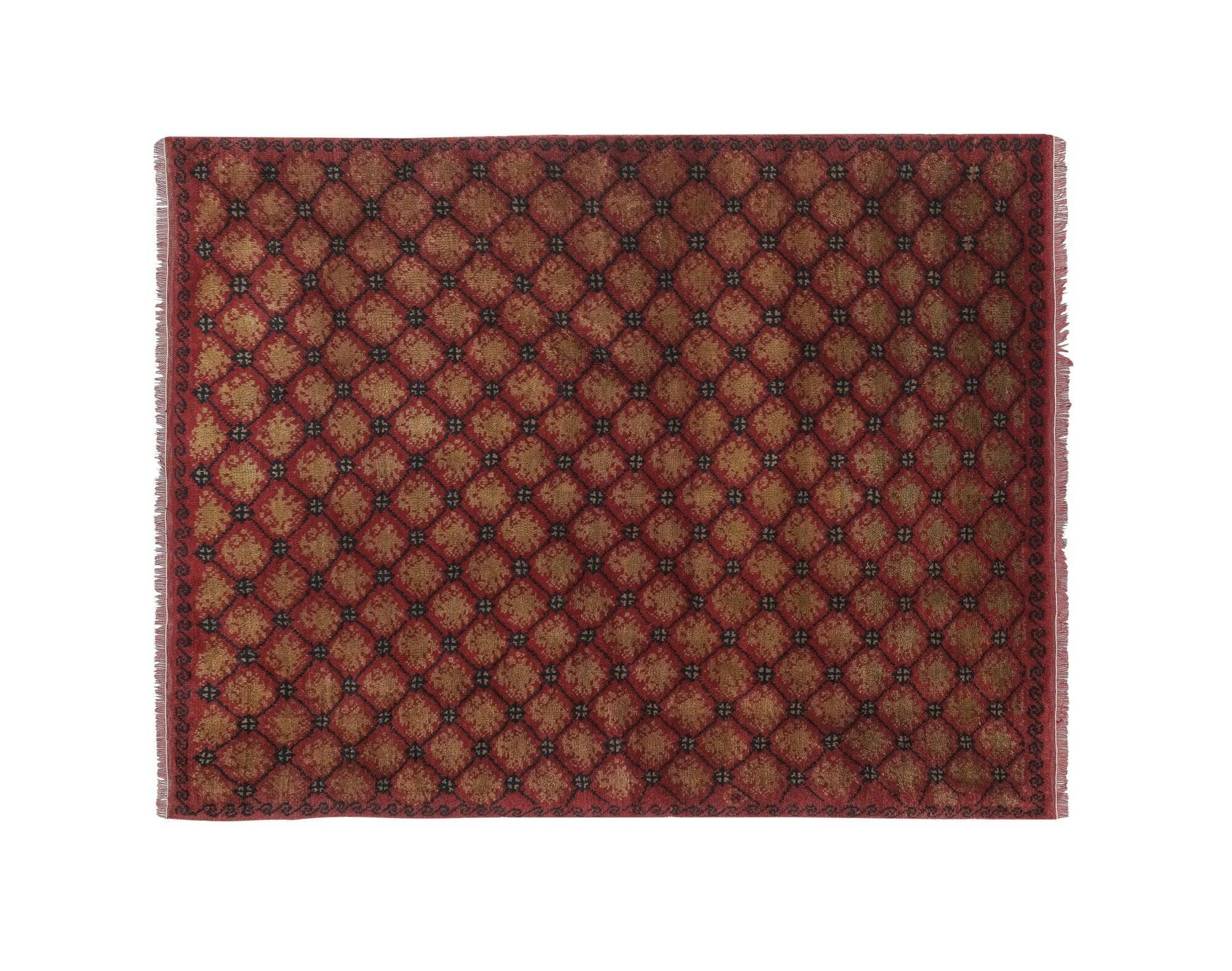 Vintage handmade Turkish rug 130x171 cm