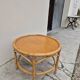 Vintage 1960s rattan coffee table