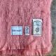 Plaid, blanket linvosges in pink mohair ☐ 180 x 240 cm