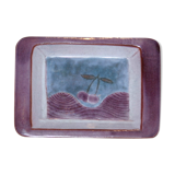 Empty pink pocket with cherry, signed Cloutier