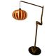 1960s Mid-Century Modern Sculptural Wooden and Veneer Floor Lamp
