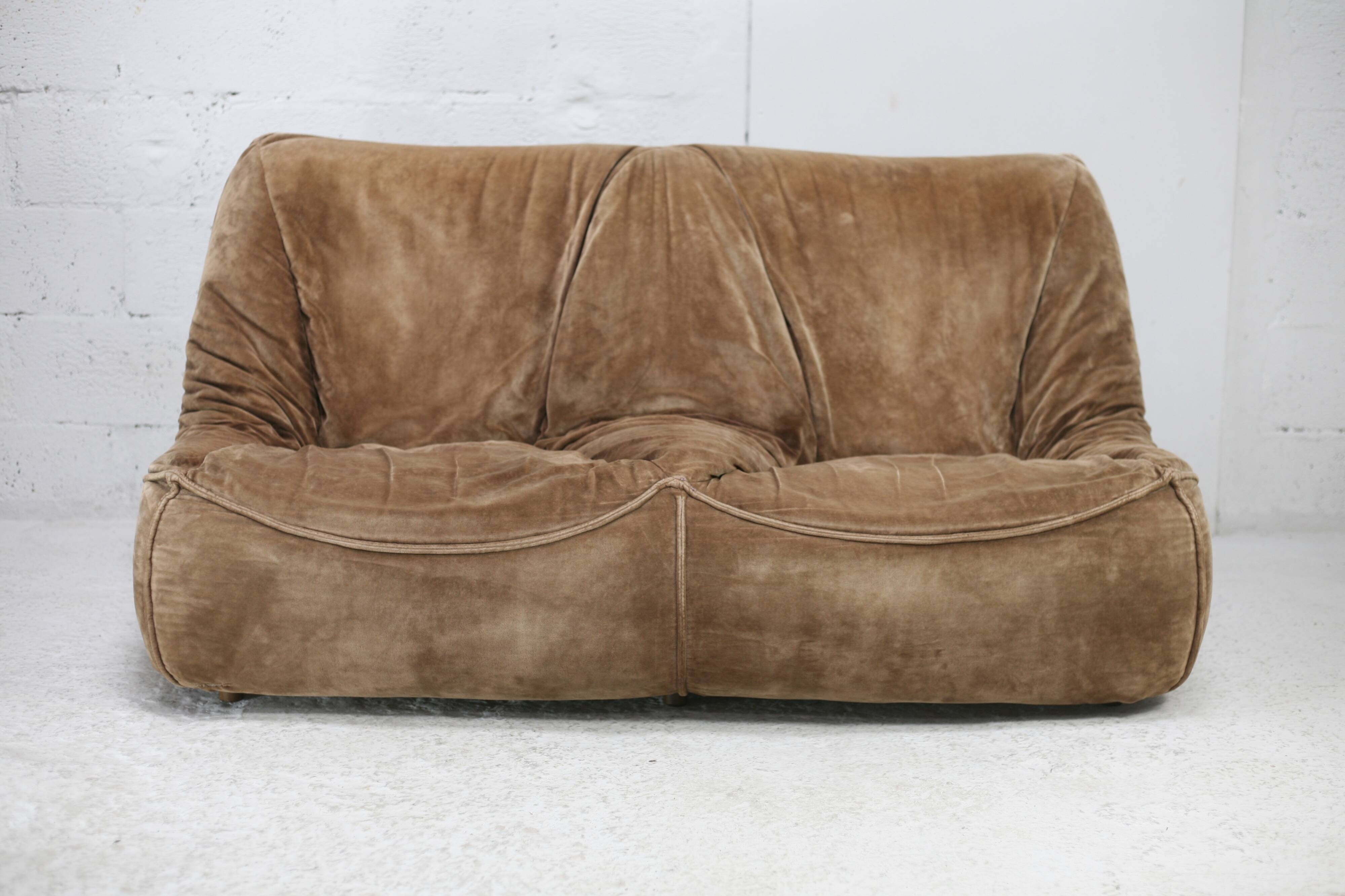 Sofa by Bernard Govin, Atelier Dunlopillo. France, circa 1970