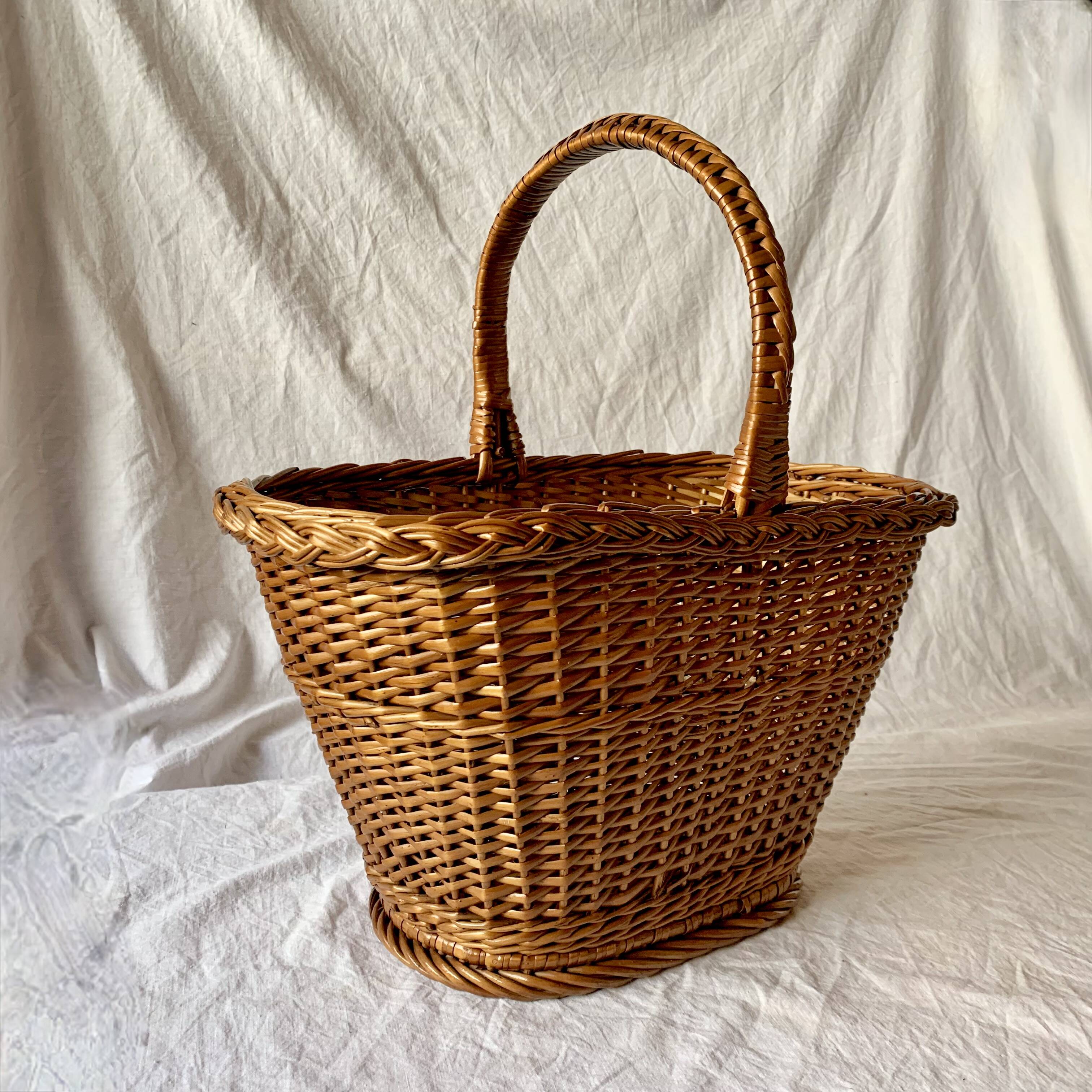 Vintage wicker basket