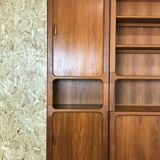 70s Dyrlund teak shelf wall unit Danish Modern Design Denmark
