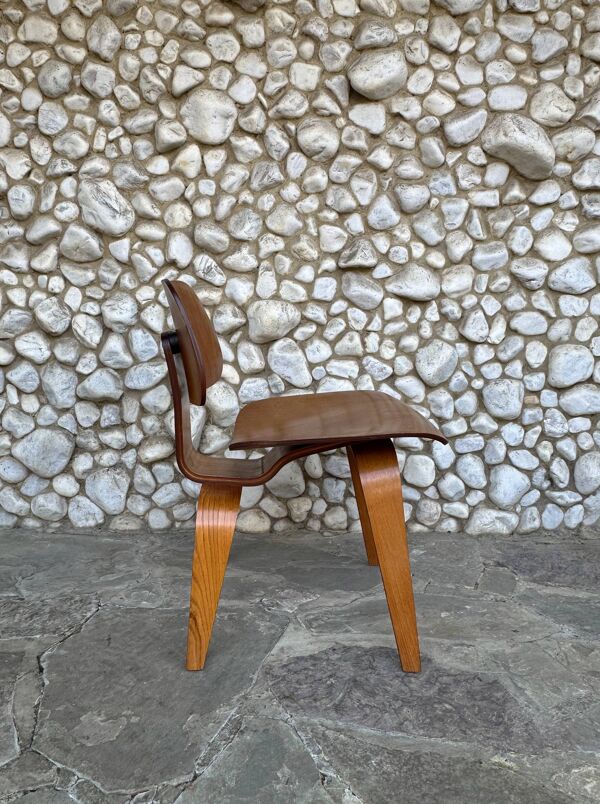 Chaise DCW noyer par Charles & Ray Eames pour Herman Miller, 1950-53