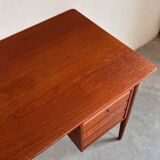 Vintage Danish free standing desk teak