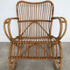 Pair of vintage rattan armchairs