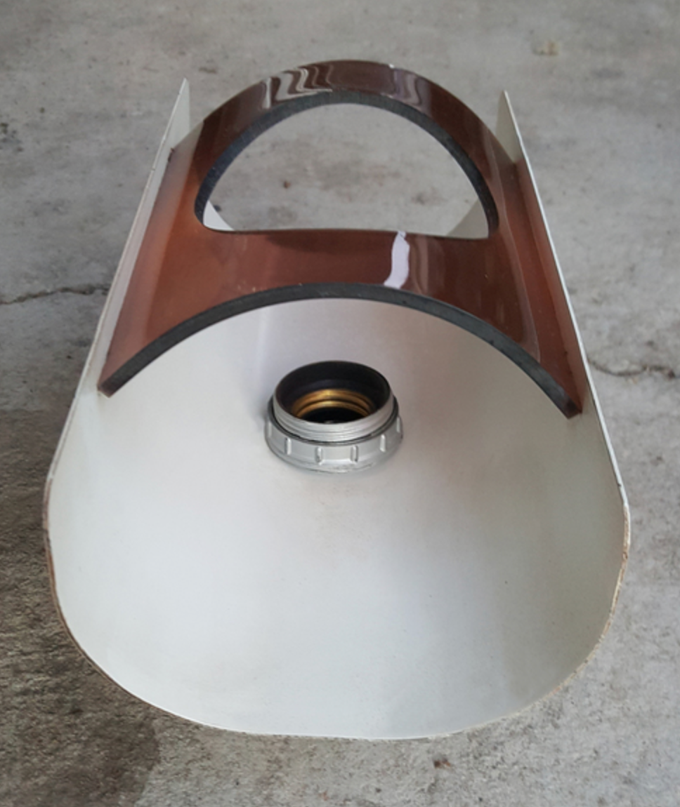 Beautiful and large pair of UFO wall light age spage, 70s