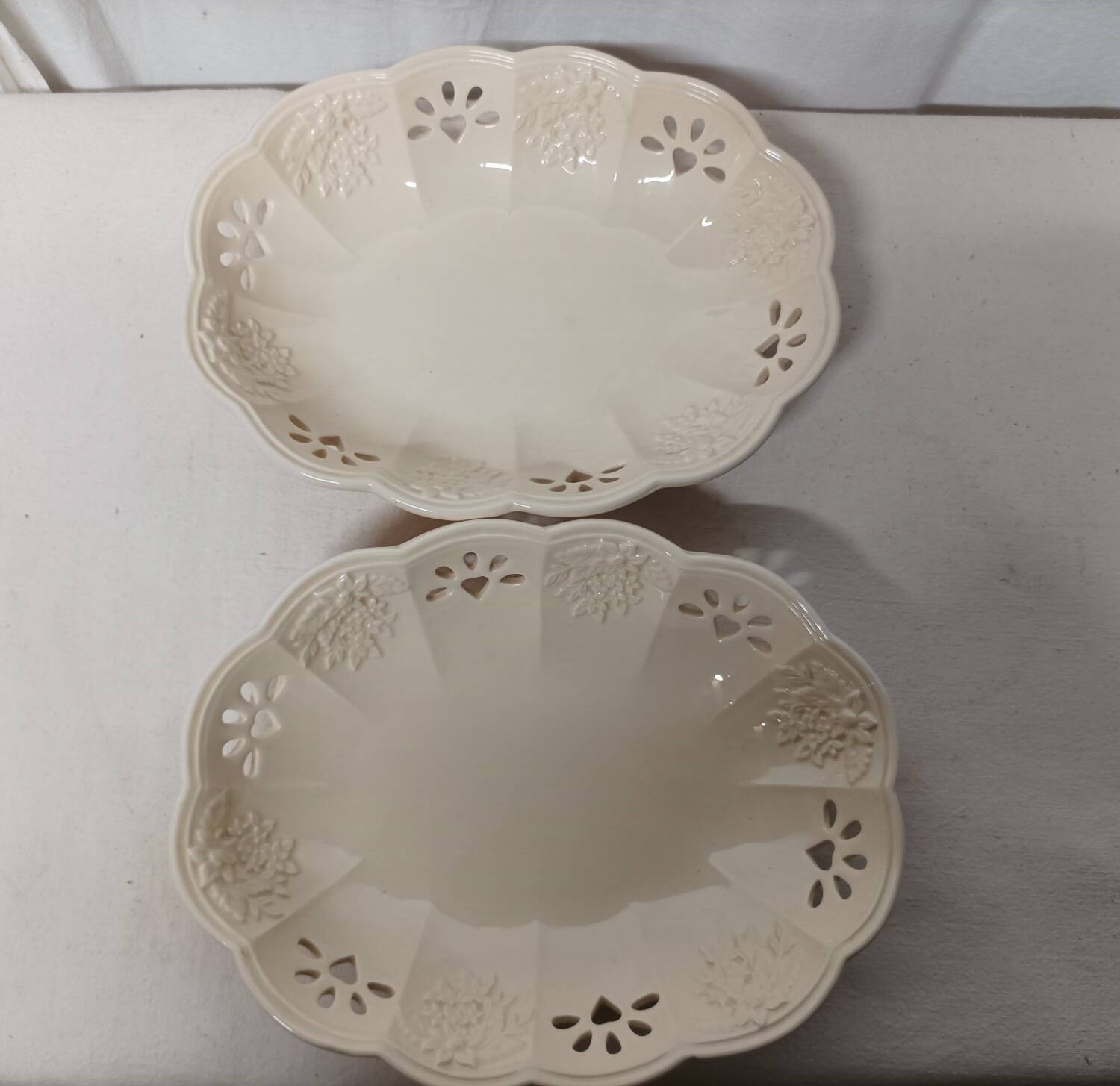 Paire de coupelles ajourée Vintage