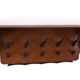 Art deco solid oak wall coatrack, Dutch, 1925