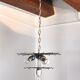 Zero Quattro chandelier brown cut glass Murano Italy 1970