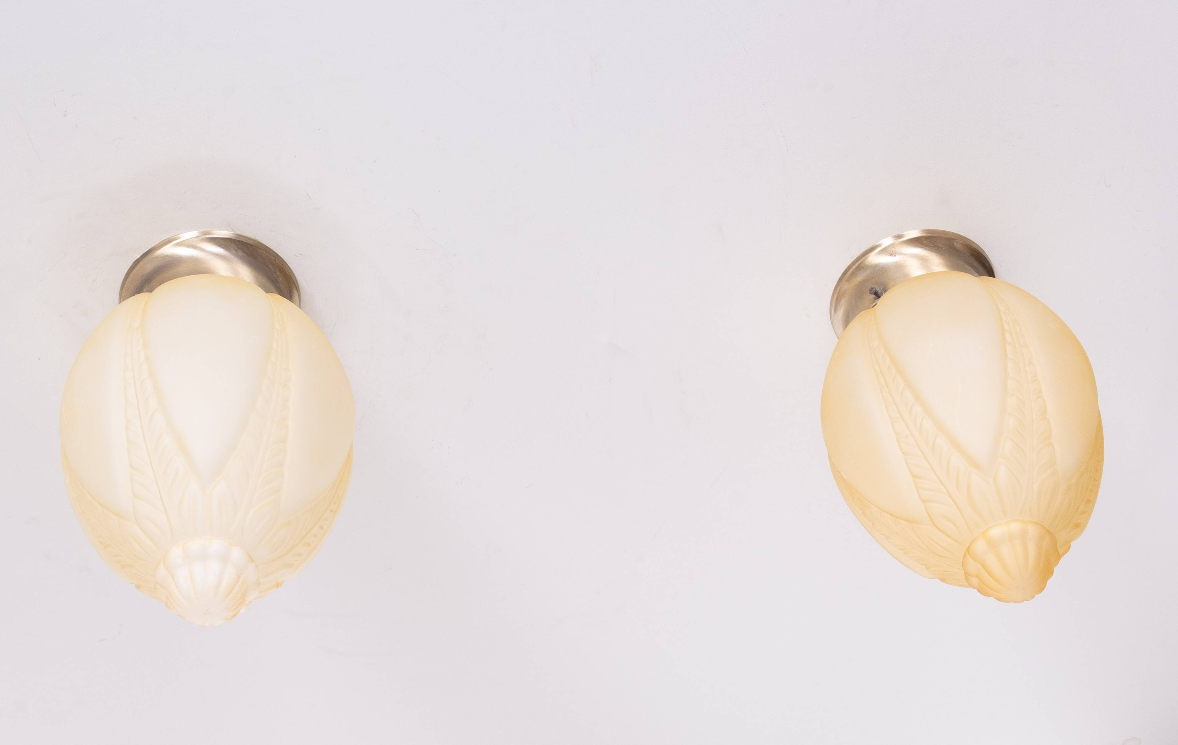 Art Deco style pendant lamps.