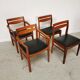 Set de 4 chaises scandinaves vintage teck