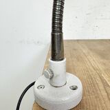 Grey Industrial Workshop Gooseneck Table Lamp, 1960s